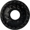 Ekena Millwork Leaf Ceiling Medallion (Fits Canopies up to 4 3/4"), 11 3/8"OD x 3 5/8"ID x 1 1/8"P, Jet Black CM11LFBLF - alternate 1